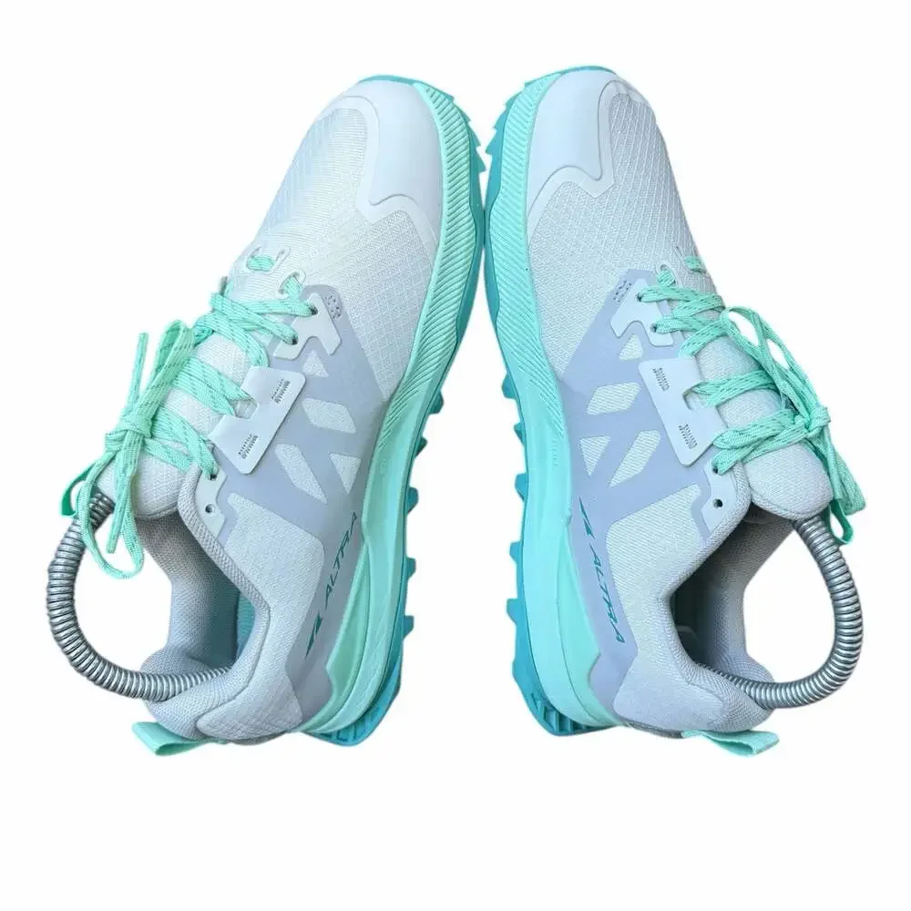 Size 6 Altra Lone Peak 6 Women's Trail Running Grey Mint Teal - Picture 6 of 7
